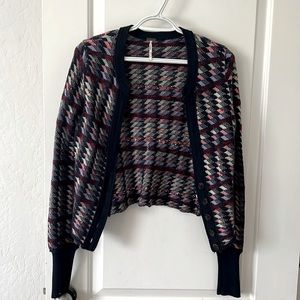 Free People button sweater